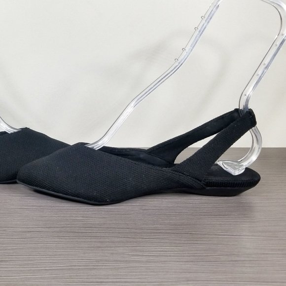 Anne Klein Olympia Sandal, Black Fabric, Womens Size 8.5 M - Picture 6 of 11